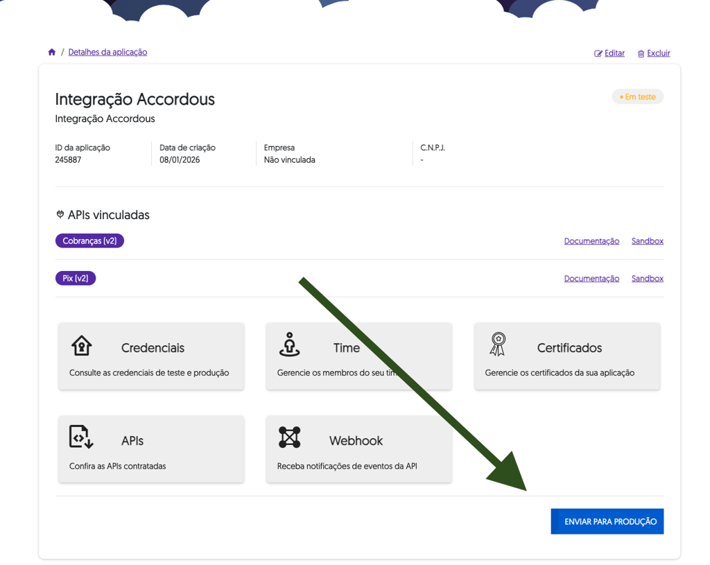 Tela do banco do brasil
